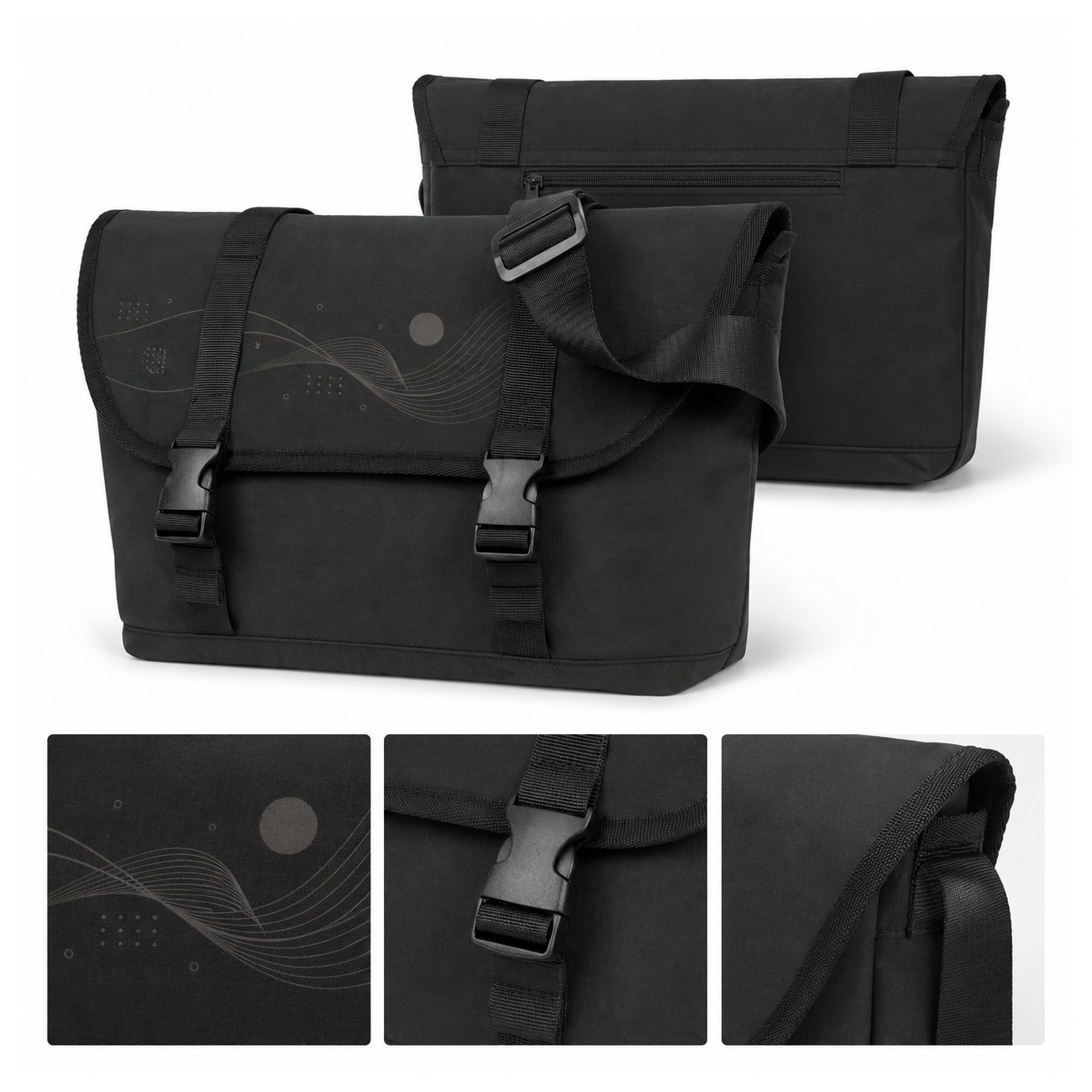 Recycled Crossbody Shoulder Pack