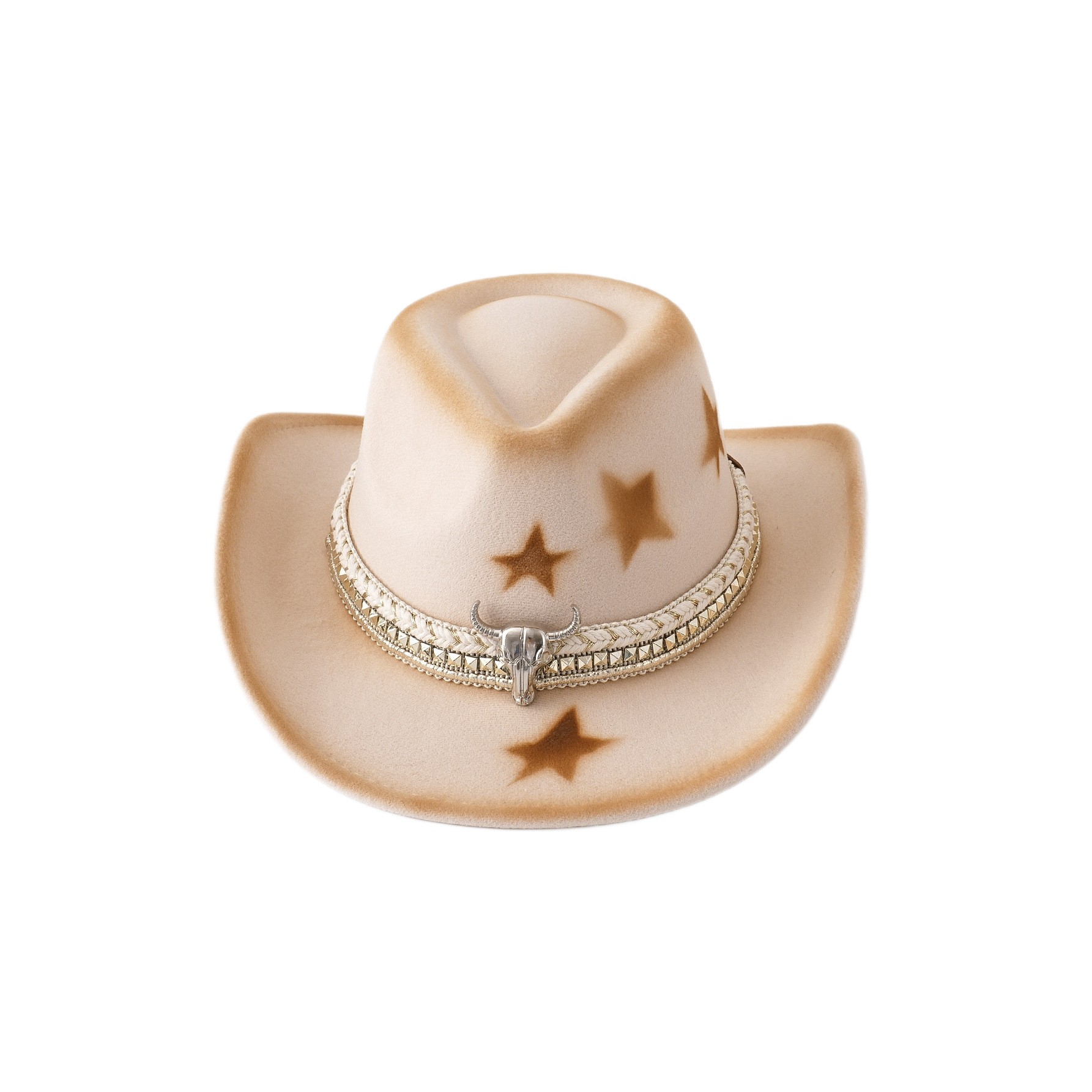 Beige Star Western Cowboy Hat — view 2