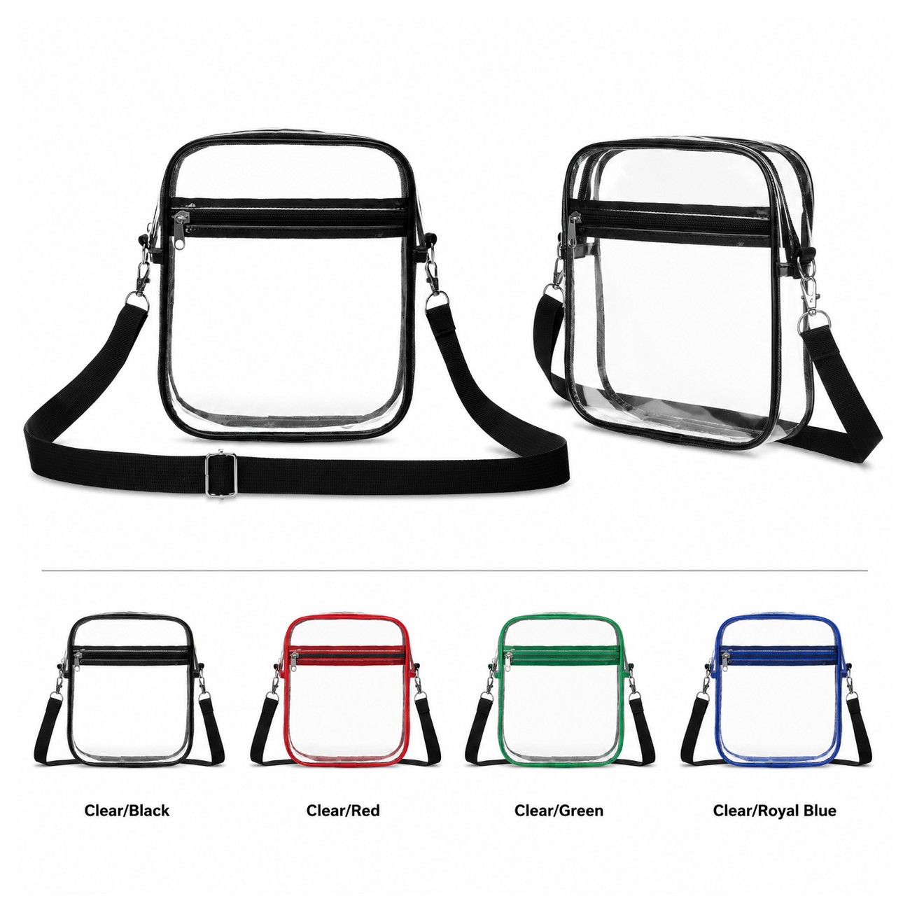 Clear PVC Crossbody Sling Bag
