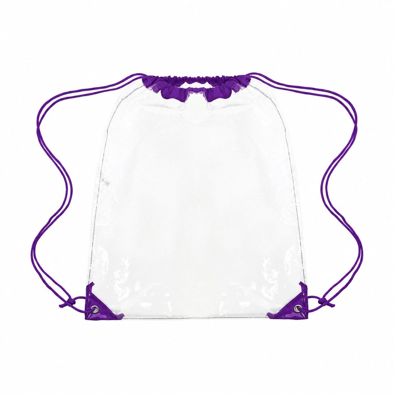 Large Reinforced Corners Drawstring Bag — Purple