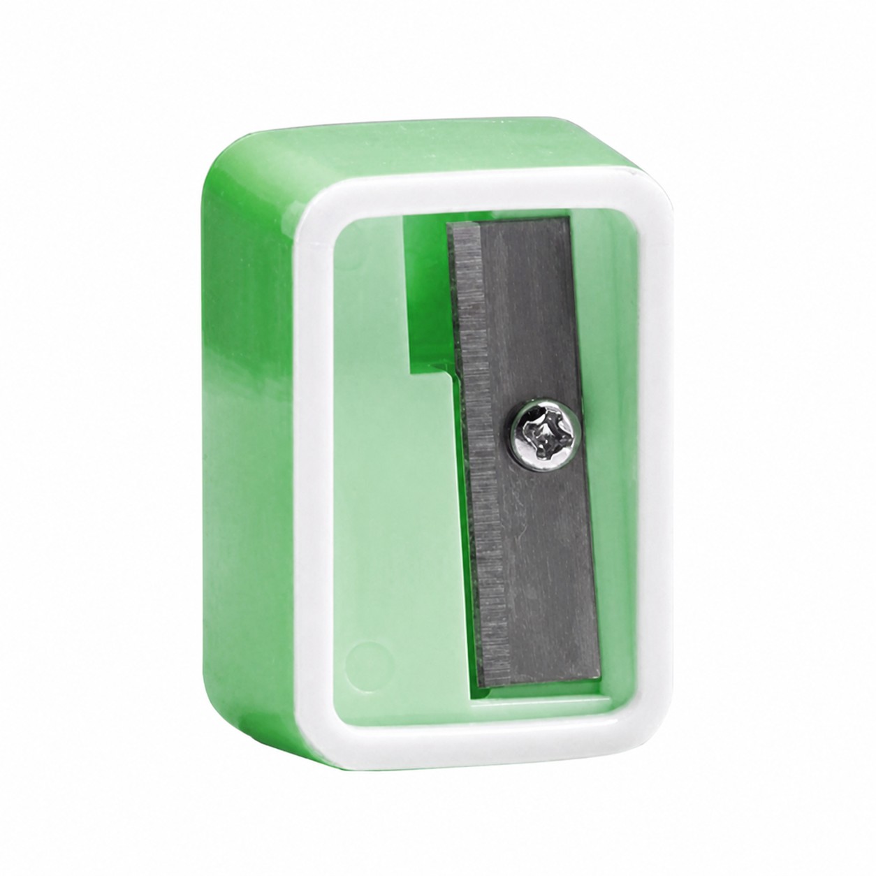 Mini Plastic Handheld Pencil Sharpener — Green