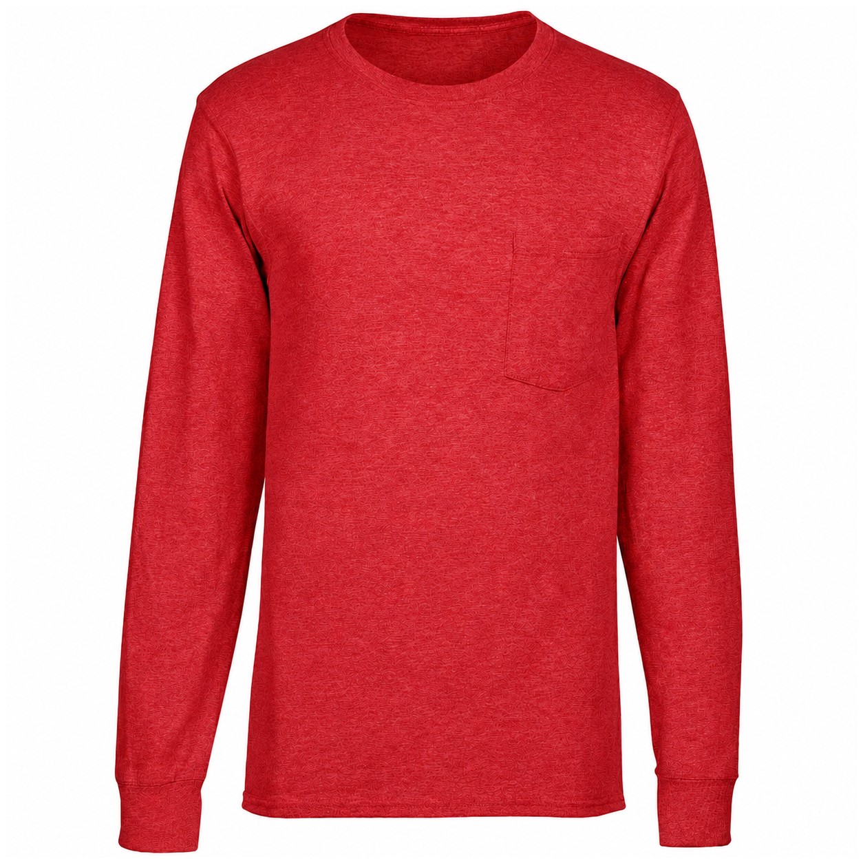 Workwear Pocket Long Sleeve Tee — Red
