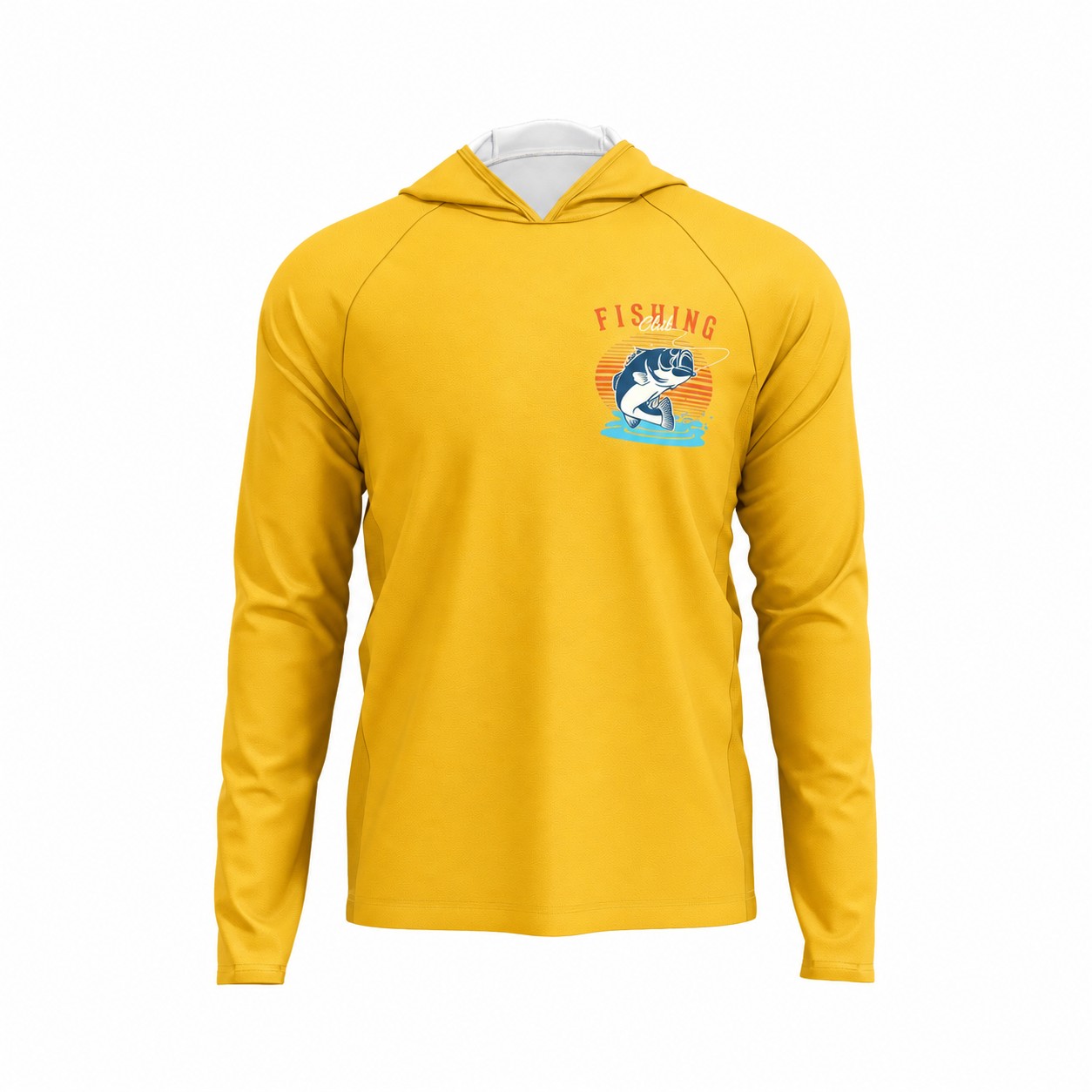 Polyester Mesh Fabric Hoodie — Gold