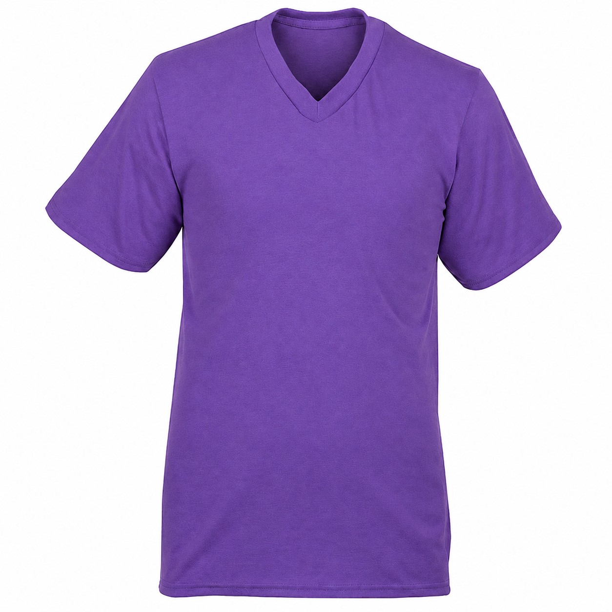 Classic Cotton V Neck Shirt — Purple