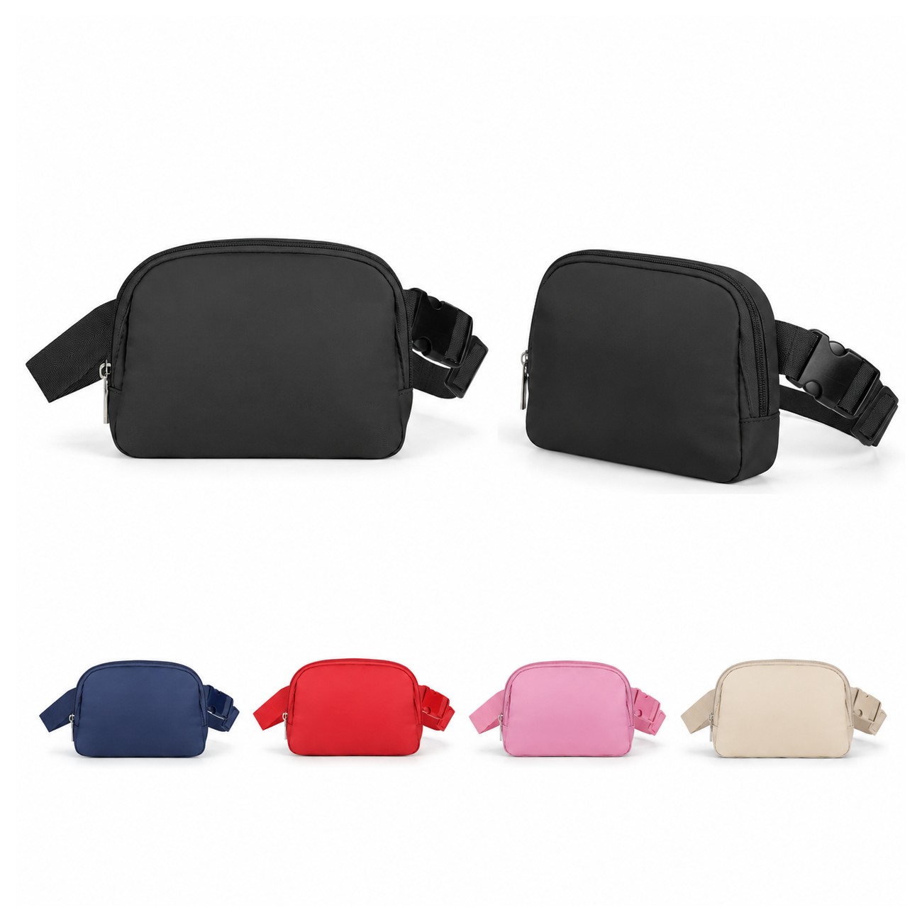 Zippered Storage 290T Polyester Fanny Pack