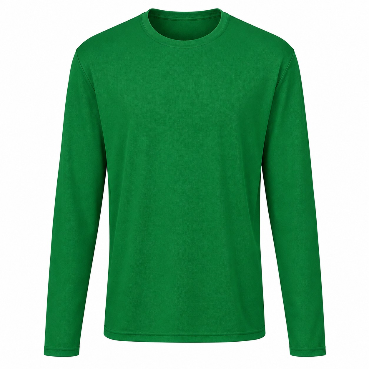 Ladies Polyester Spandex Zip Neck Pullover — Green