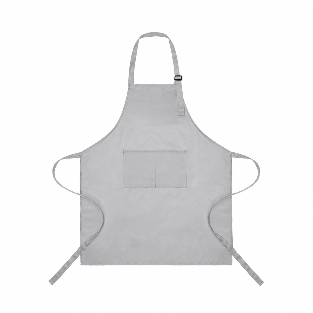 Full Length Polyester Bib Apron — Silver