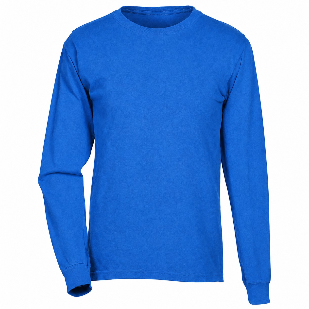 Ringspun Cotton Long Sleeve Tee — Blue