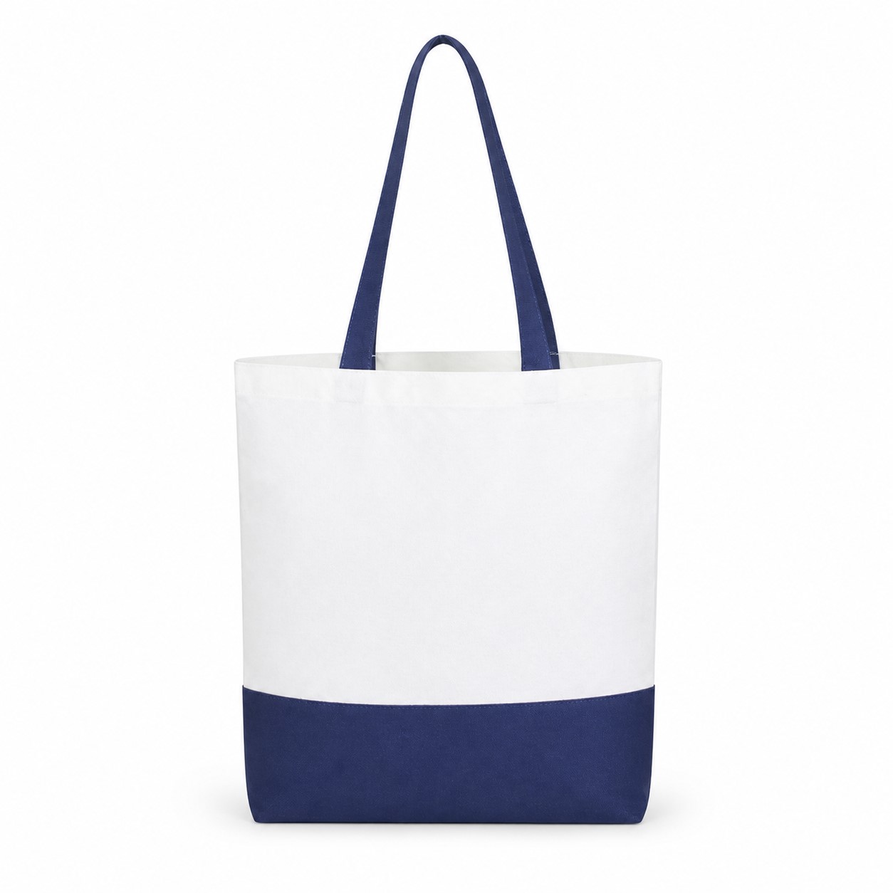 Hand Stitched Colorblock Canvas Tote — view 2