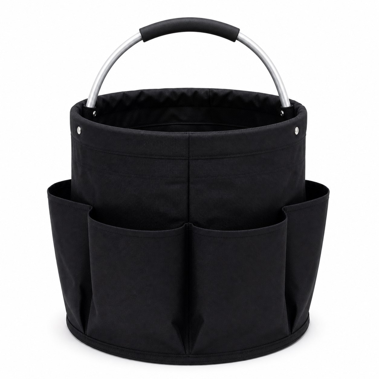 Collapsible Fabric Utility Bucket With Pockets — view 2
