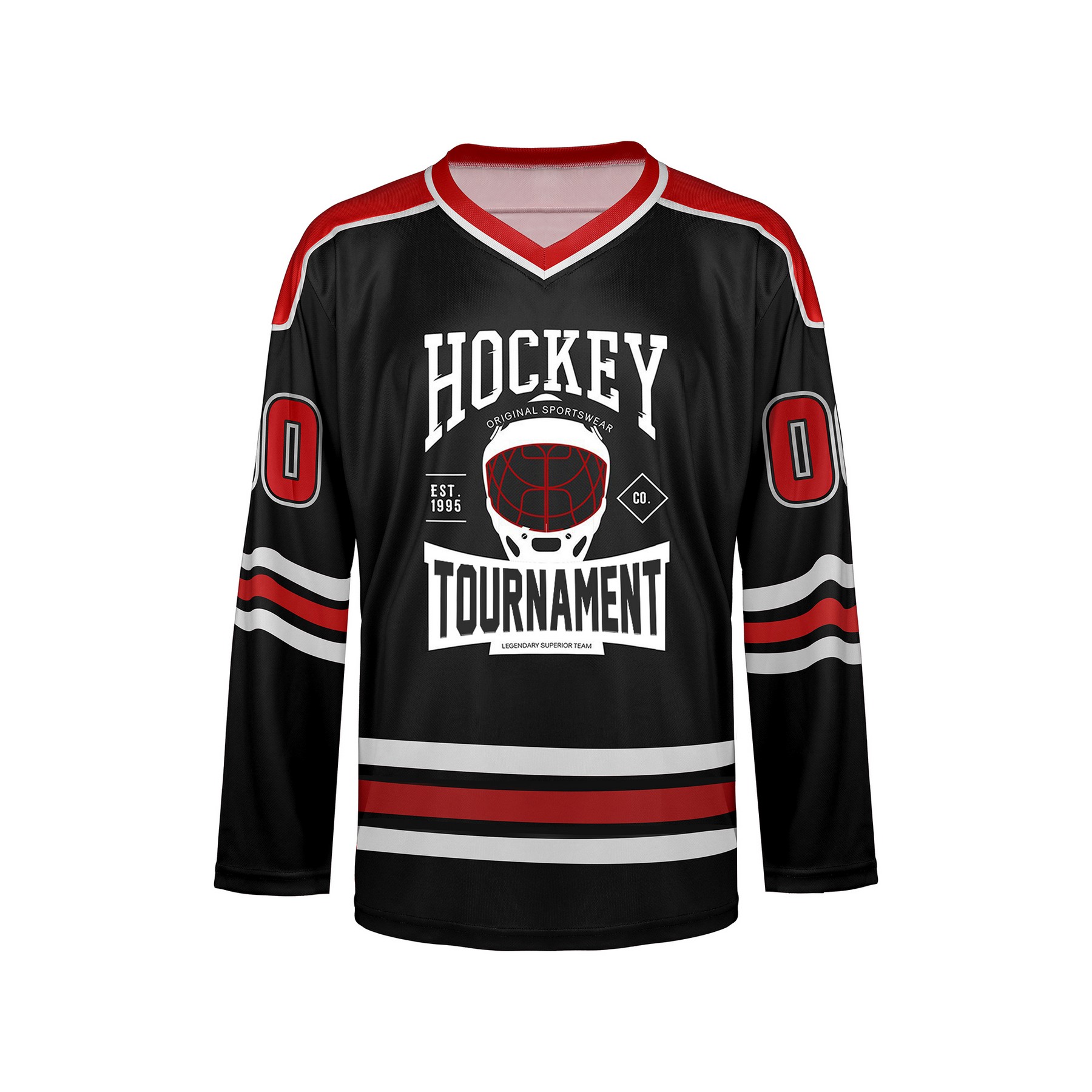 Mesh Polyester Ice Hockey Jersey — view 2