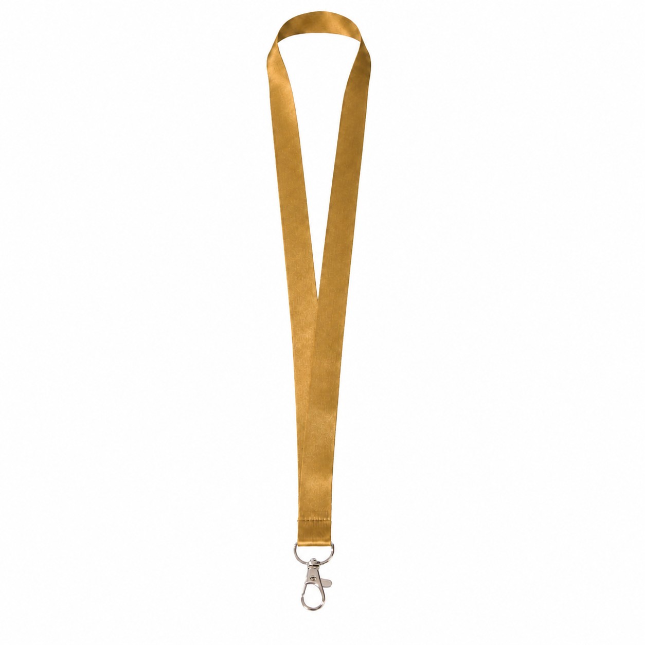 Recycled RPET Badge Lanyard — Bronze Gold