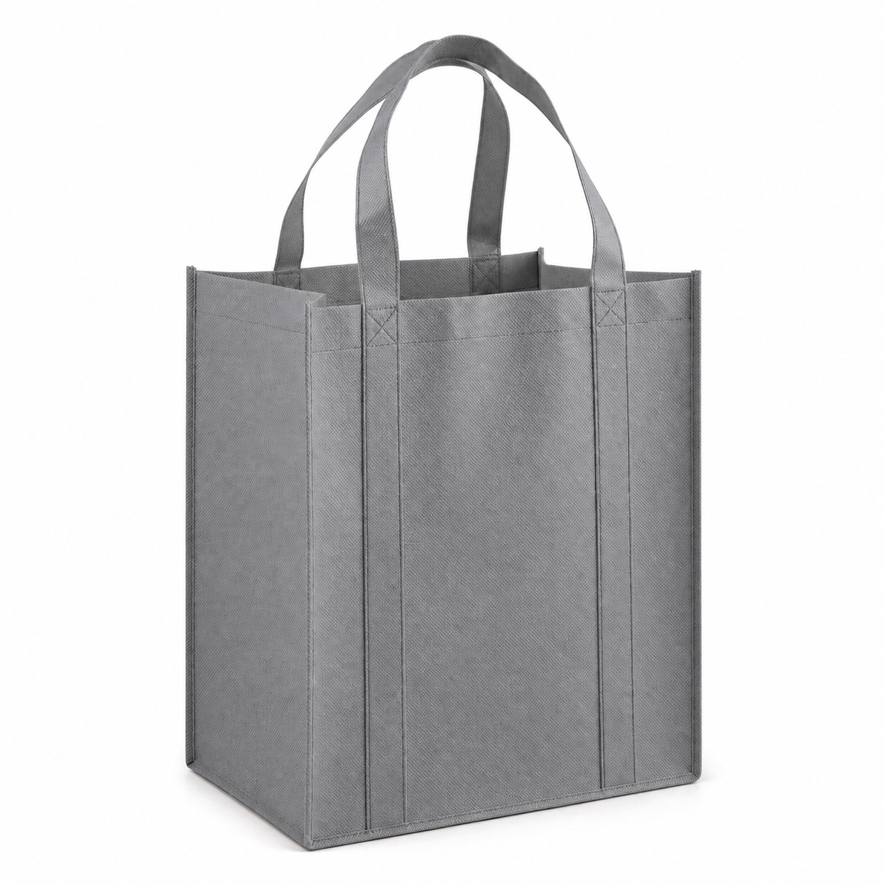 Reinforced Polypropylene Shopping Tote — Gray