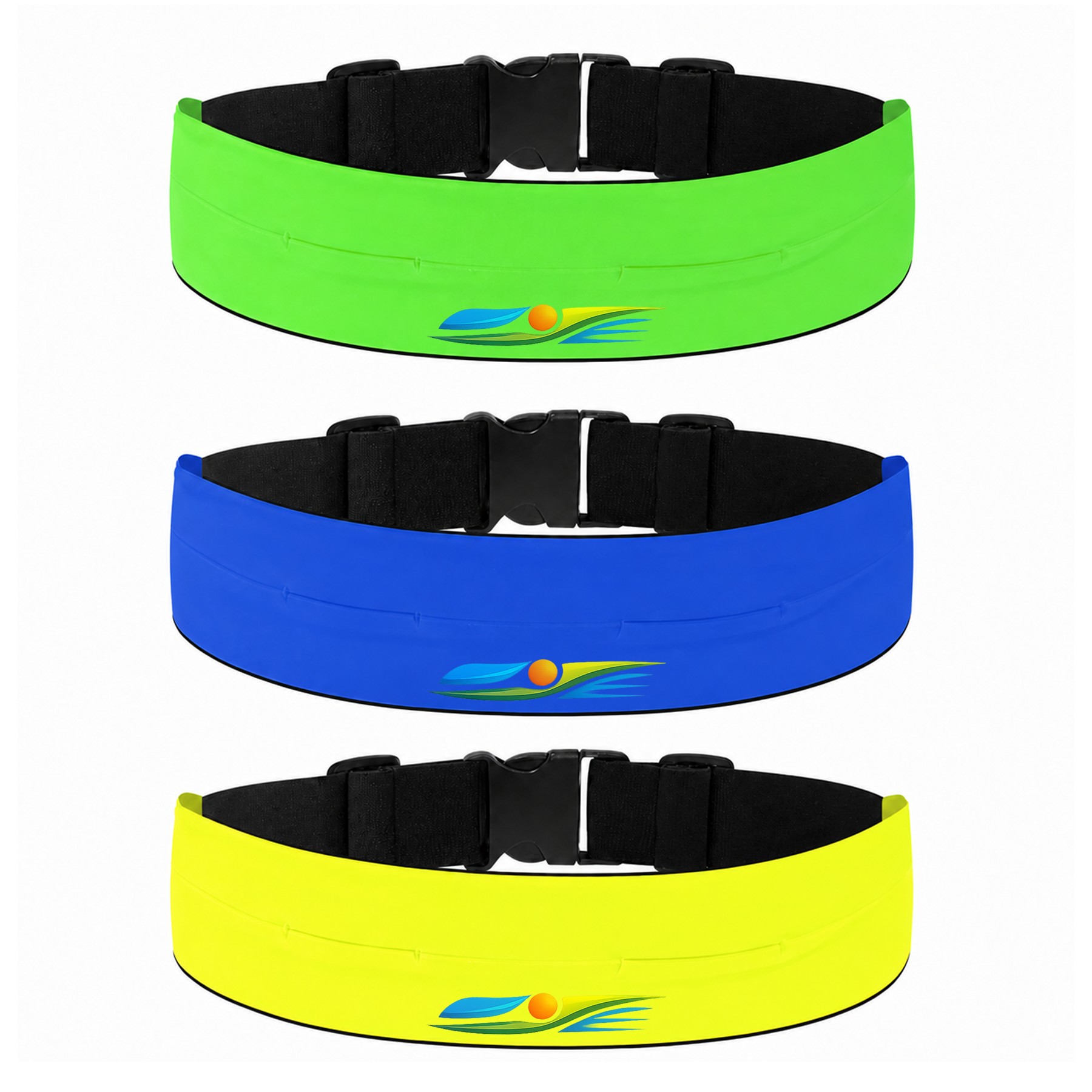 Slim Polyester Zippered Running Waist Bag