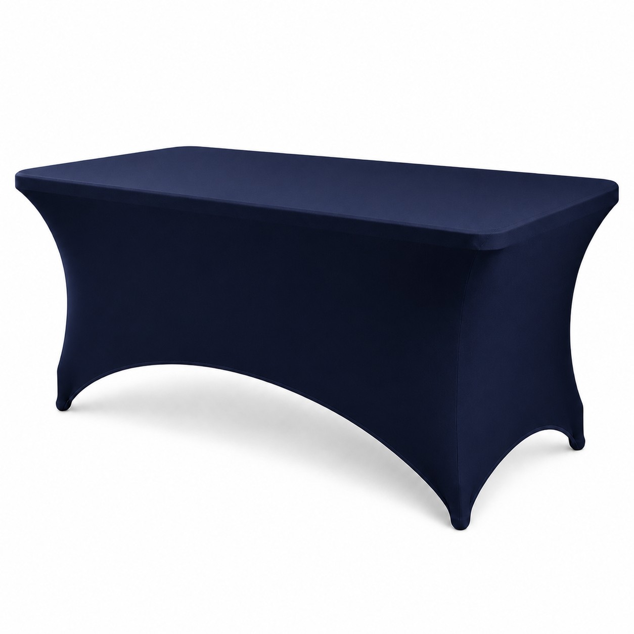 Fitted Spandex Event Tablecloth — Navy Blue