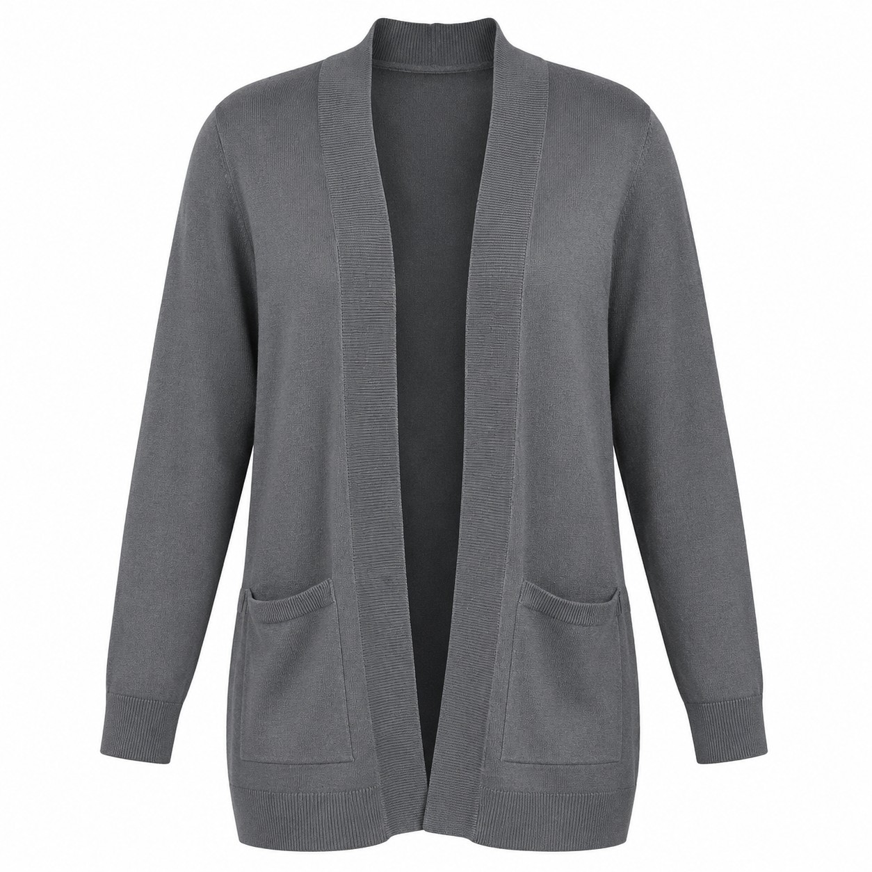 Ladies Open Front Knit Cardigan — view 2