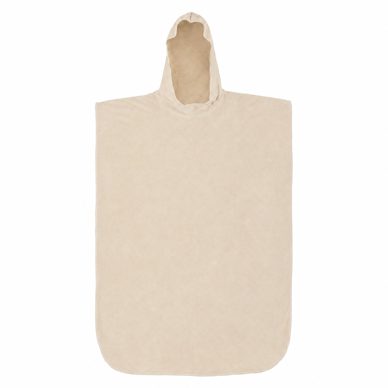 Adult Hooded Towel Poncho — Beige