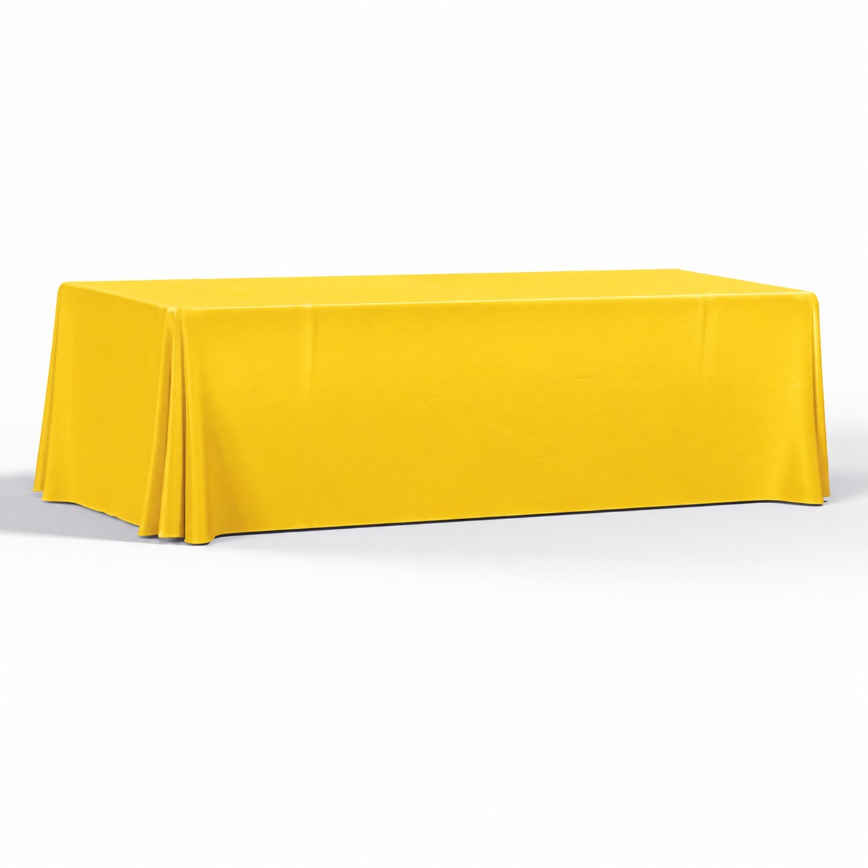 Four Side 8' Polyester Table Throw — Yellow