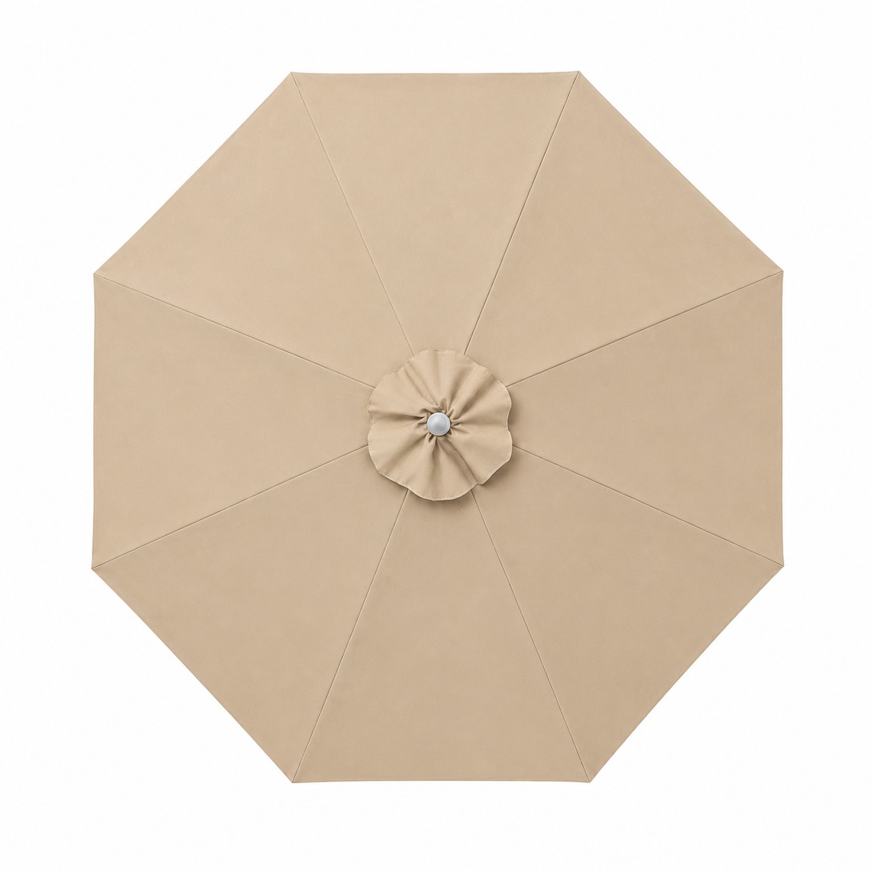 Nine Foot Commercial Market Umbrella — Tan Beige