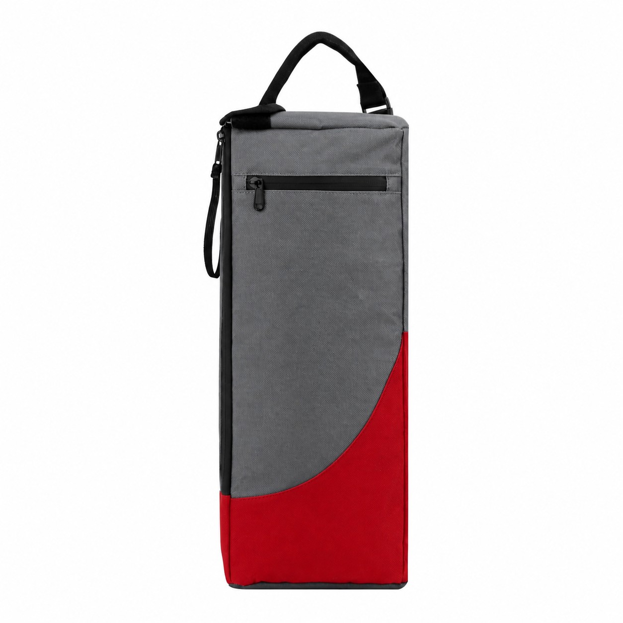 6 Can 600D Polyester Cooler Bag — Red/Gray