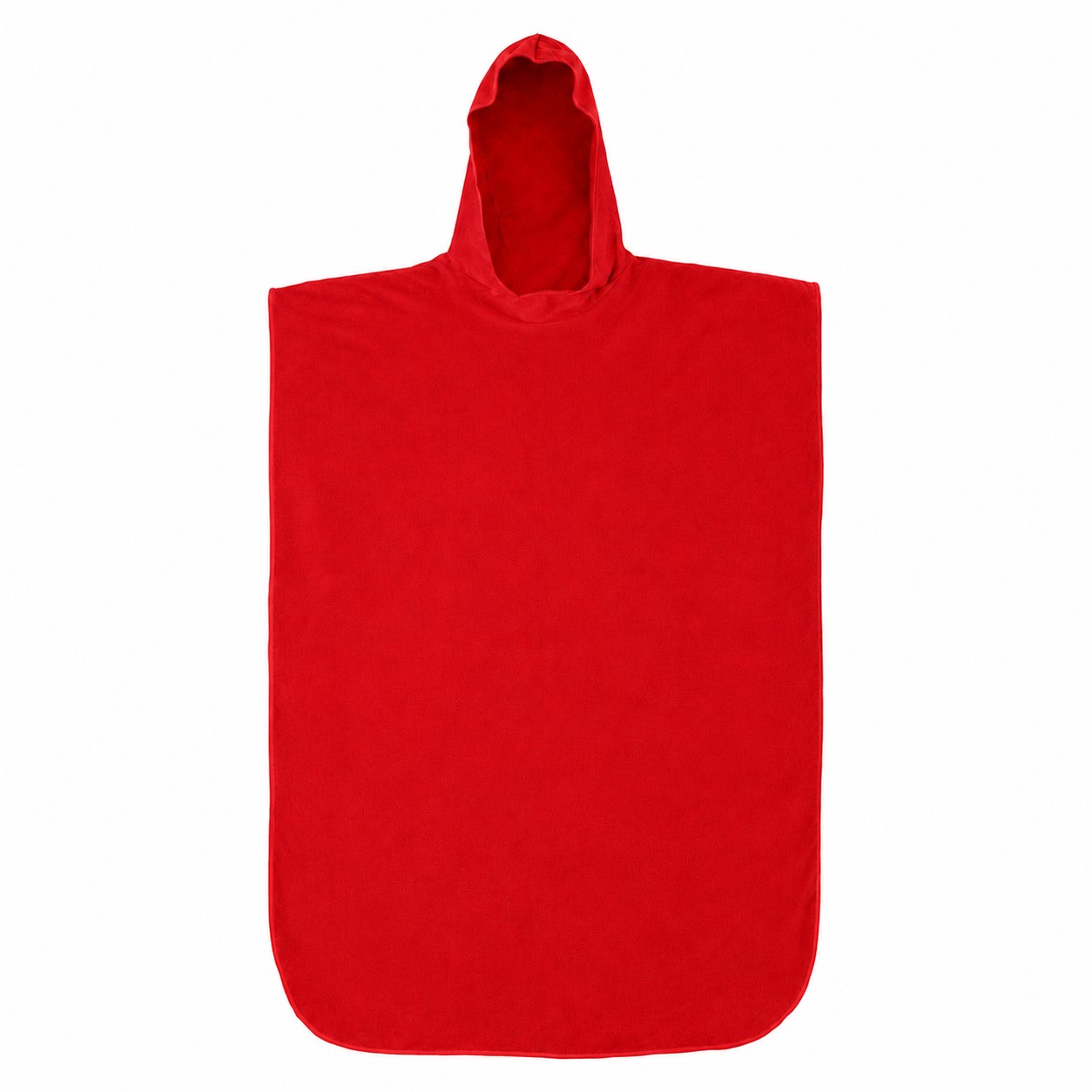 Adult Hooded Towel Poncho — Red