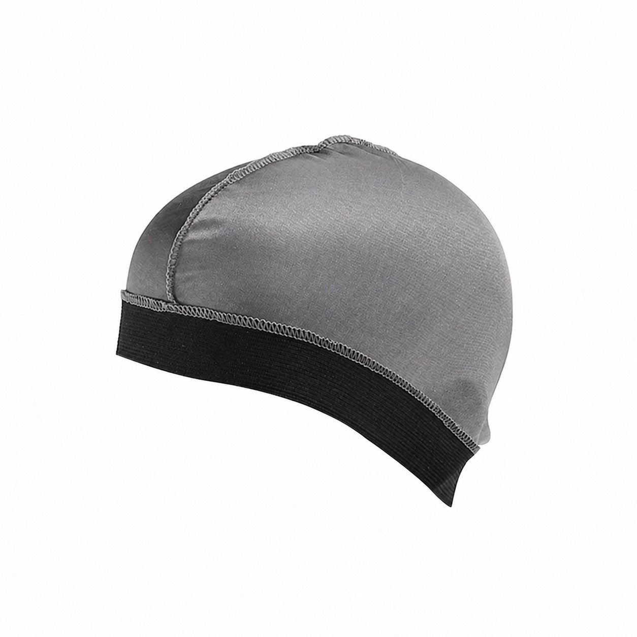 Elastic Polyester Skull Beanie Cap — Gray