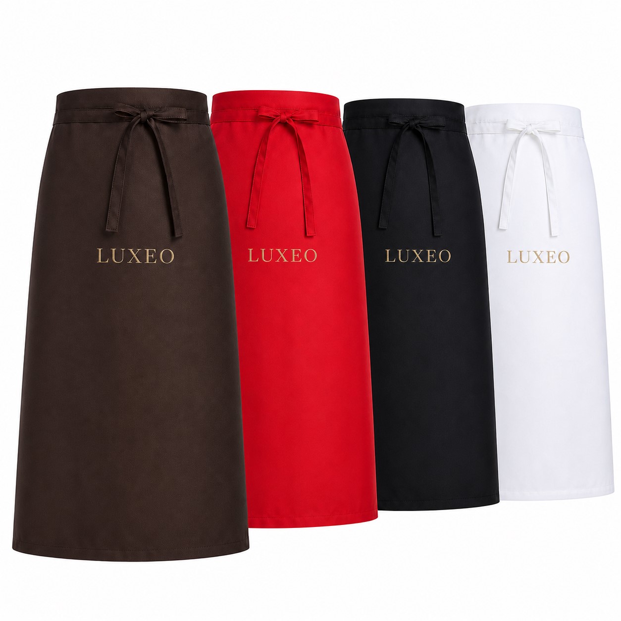 Polyester Tie Waist Apron With Front Pocket