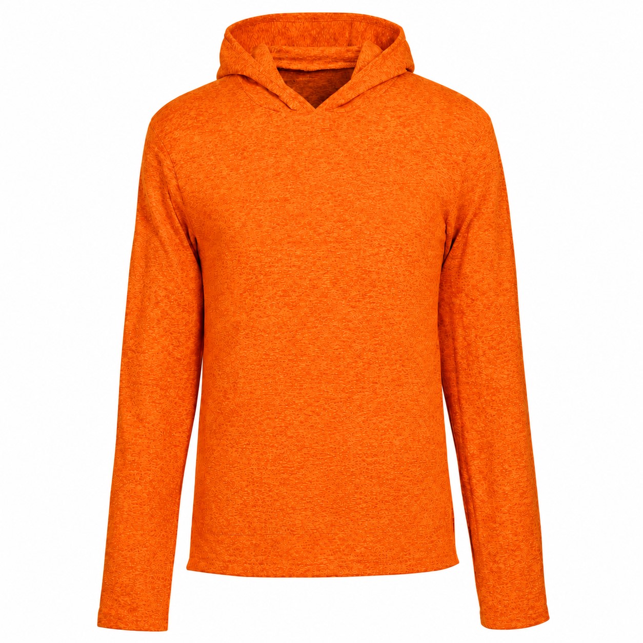 Lightweight Tri Blend Jersey Hoodie — Orange
