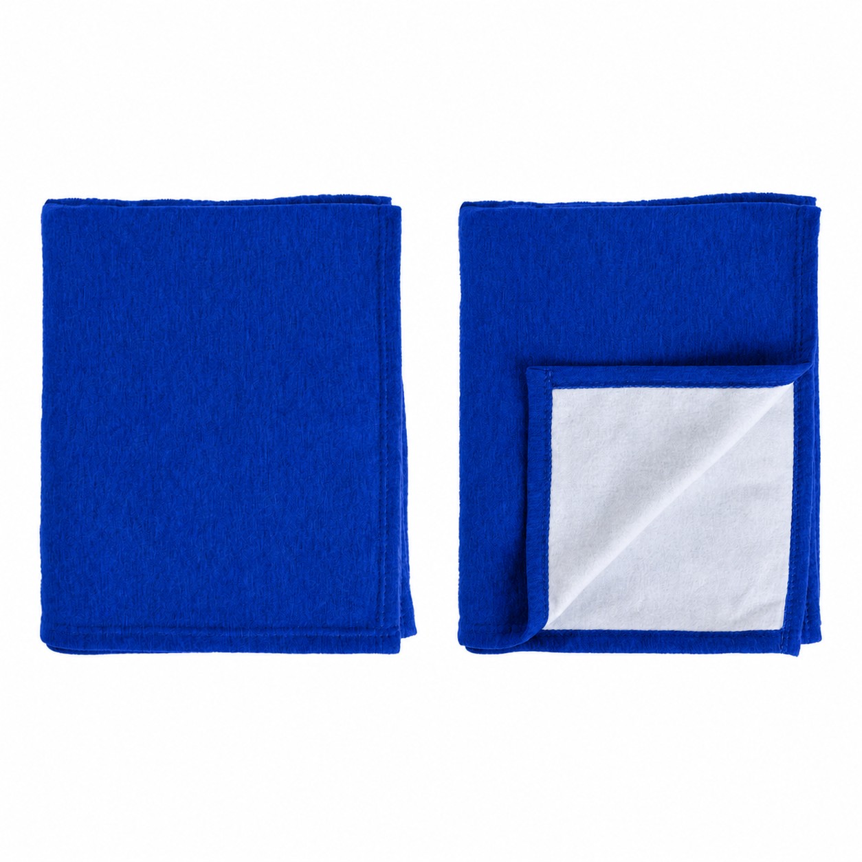 290GSM Sweatshirt Fleece Throw Blanket — Royal Blue