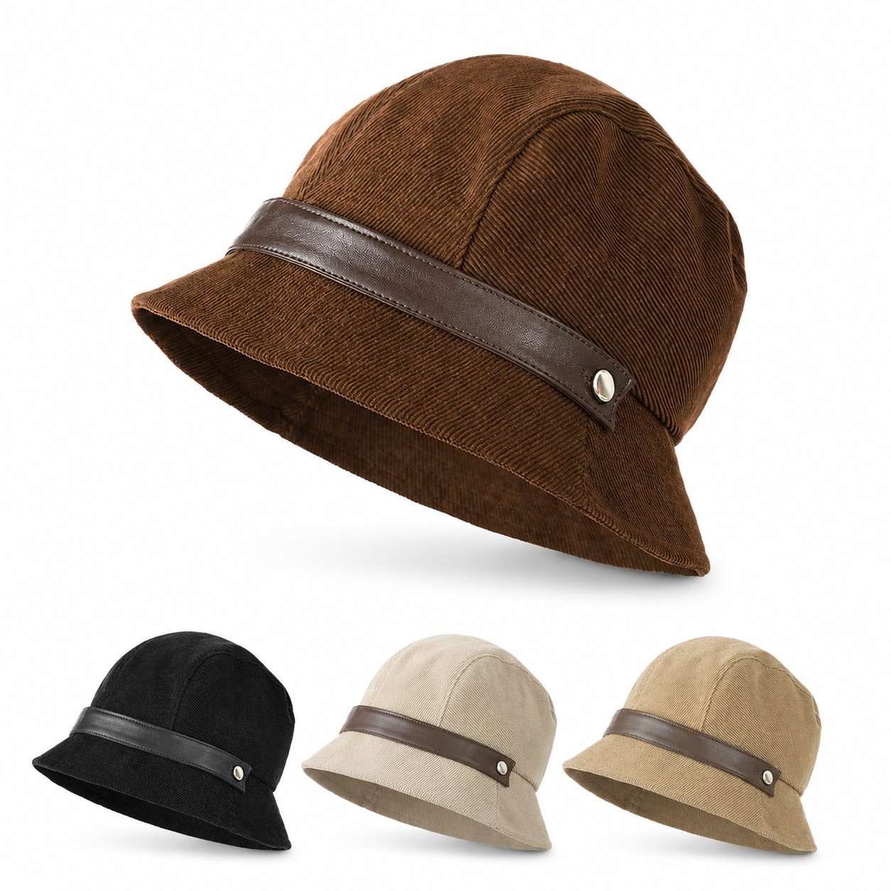 Corduroy Riding Fisherman Cap