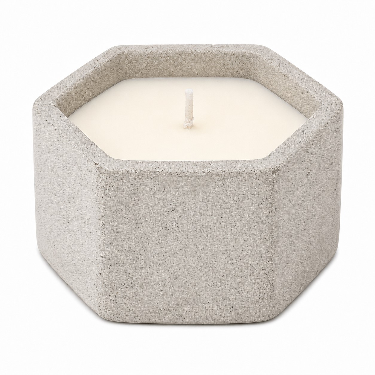 Hexagonal Concrete Aromatic Candle — view 2