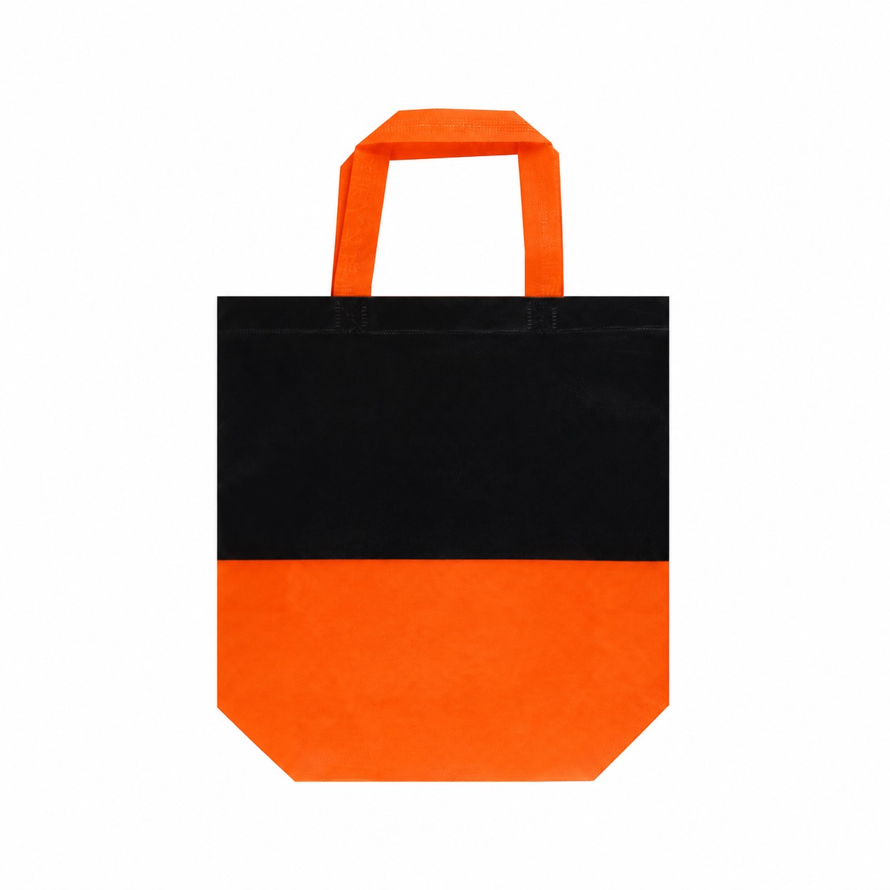 Two-Tone Laminated Non-Woven Tote Bag — Orange