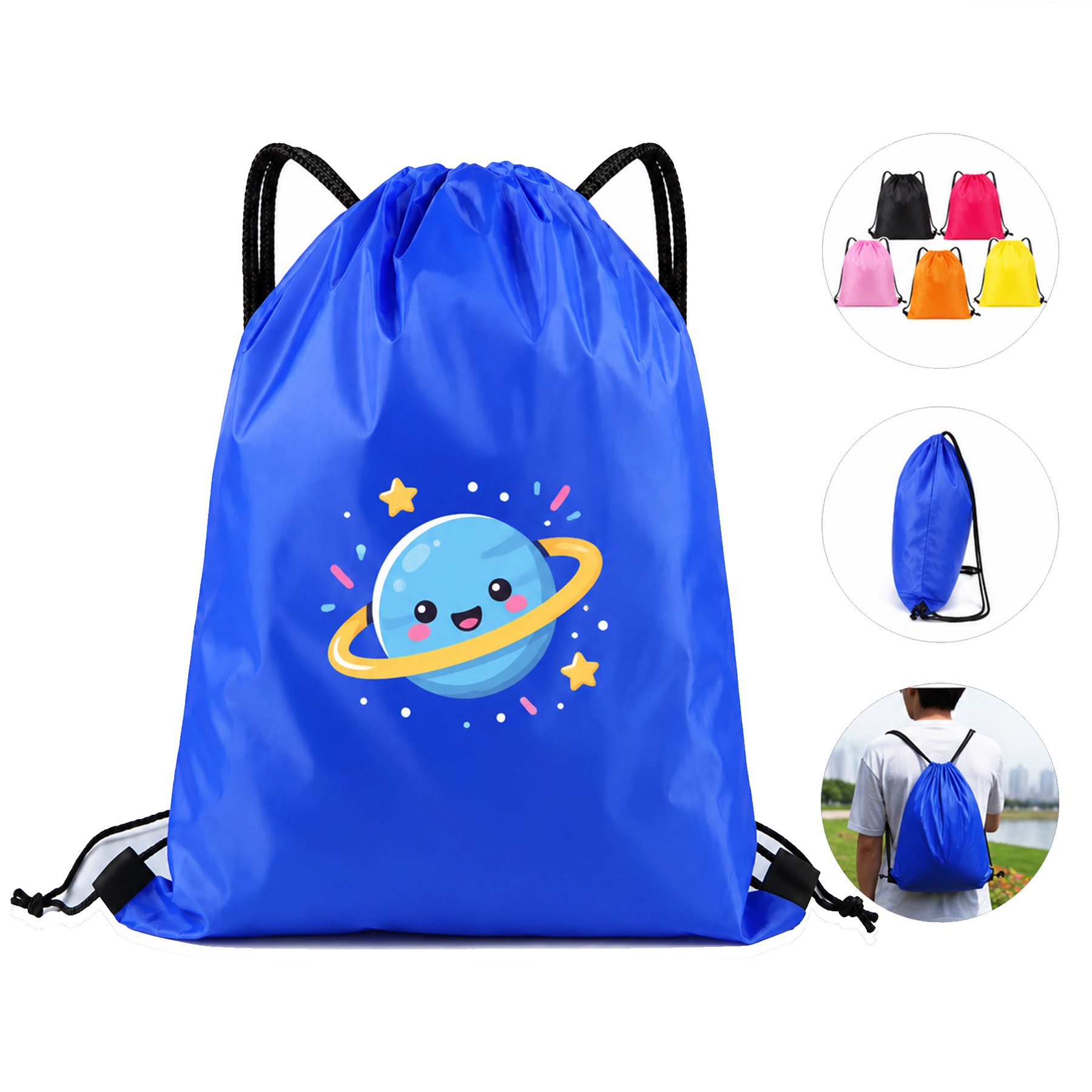 Polyester Drawstring Cinch Backpack