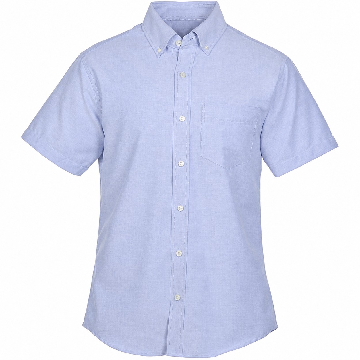 Cotton Polyester Short Sleeve Button Shirt — view 2