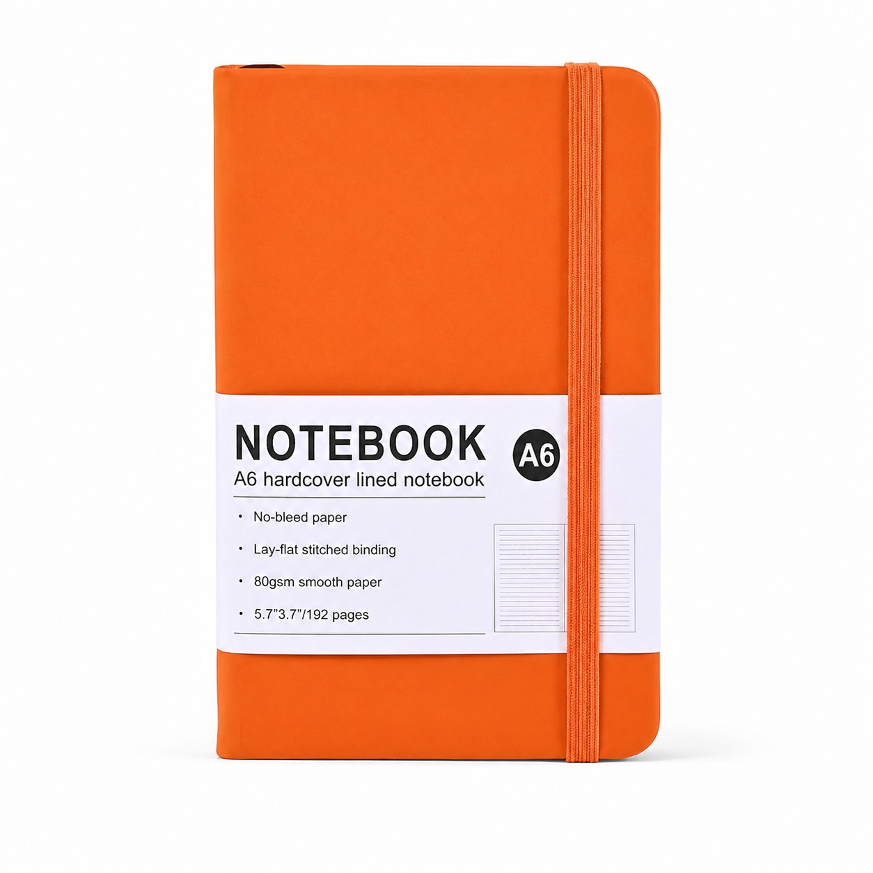 PU Leather Journal With Elastic Closure — view 2
