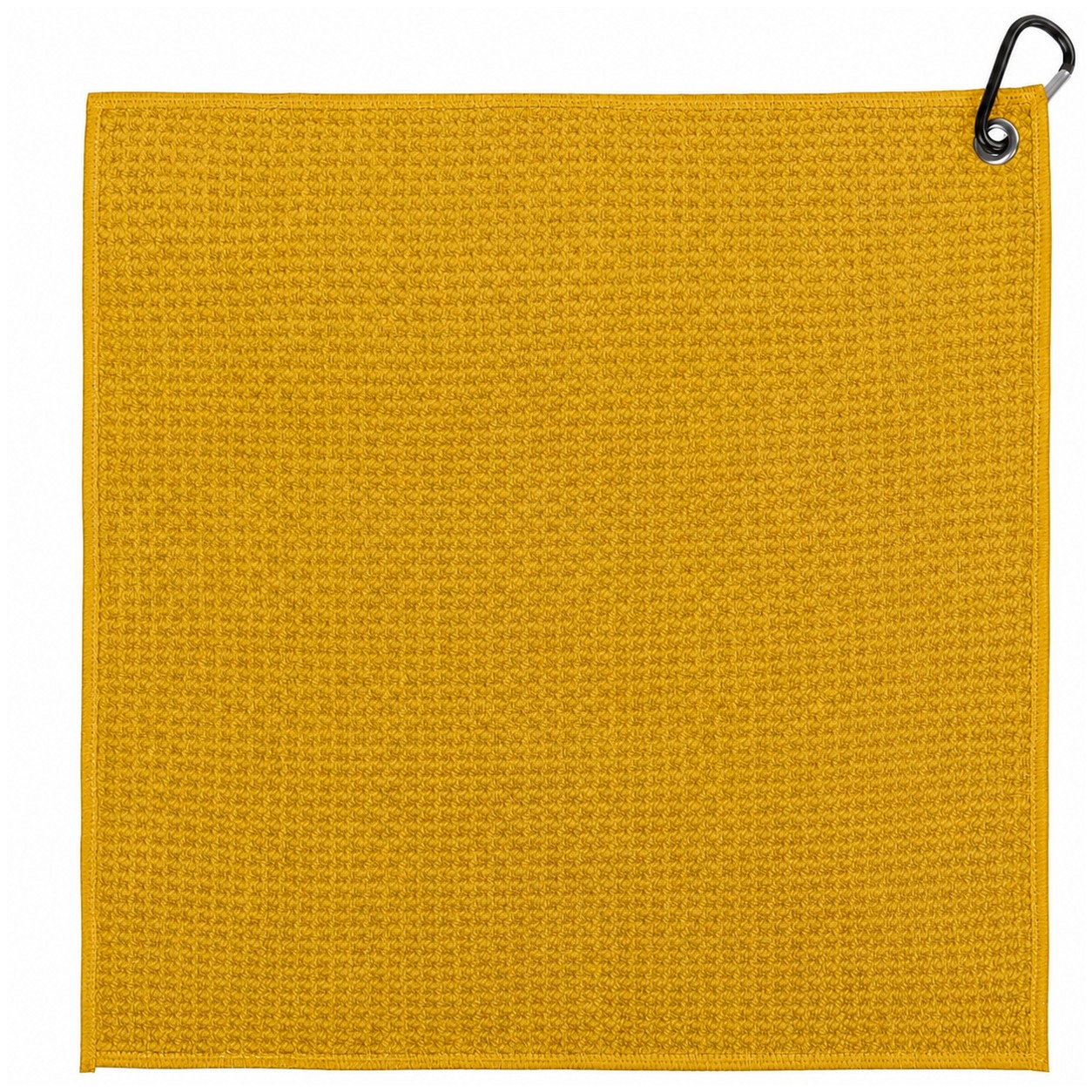 Waffle Polyester Golf Towel — Brass Gold