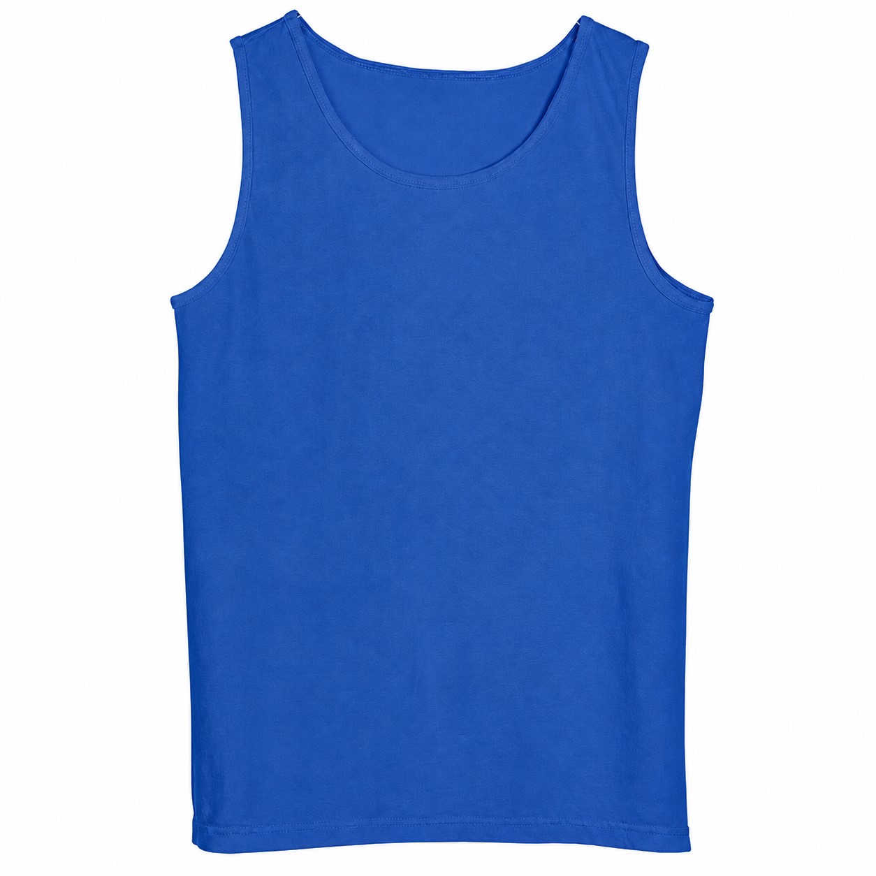 Garment Dyed Ringspun Cotton Tank — Blue