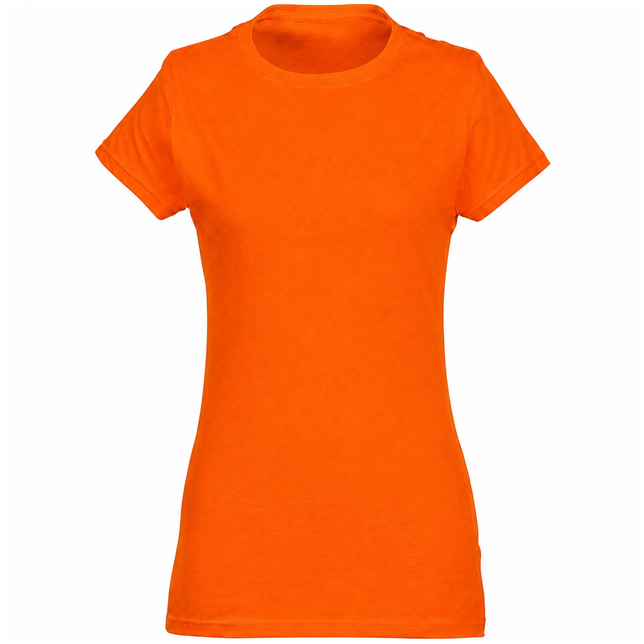 Ladies' Ringspun Cotton T-Shirt — Orange