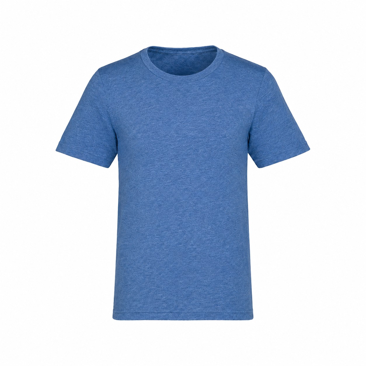 Heather Ringspun Crewneck T Shirt — Blue