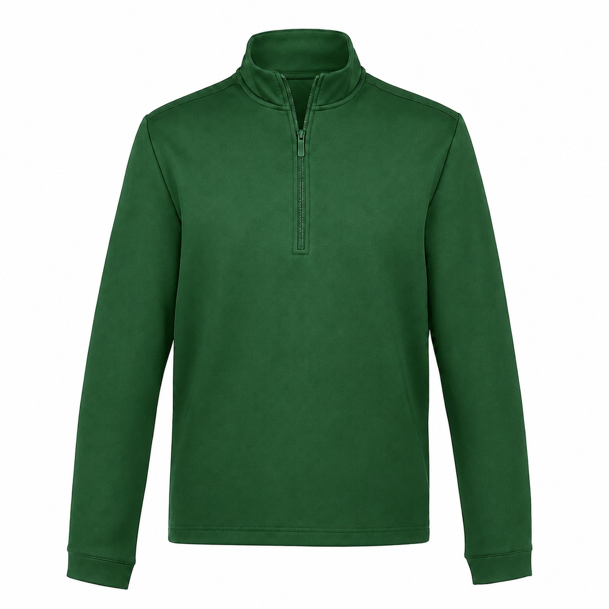 Men's Fleece Mock Neck Pullover — Green