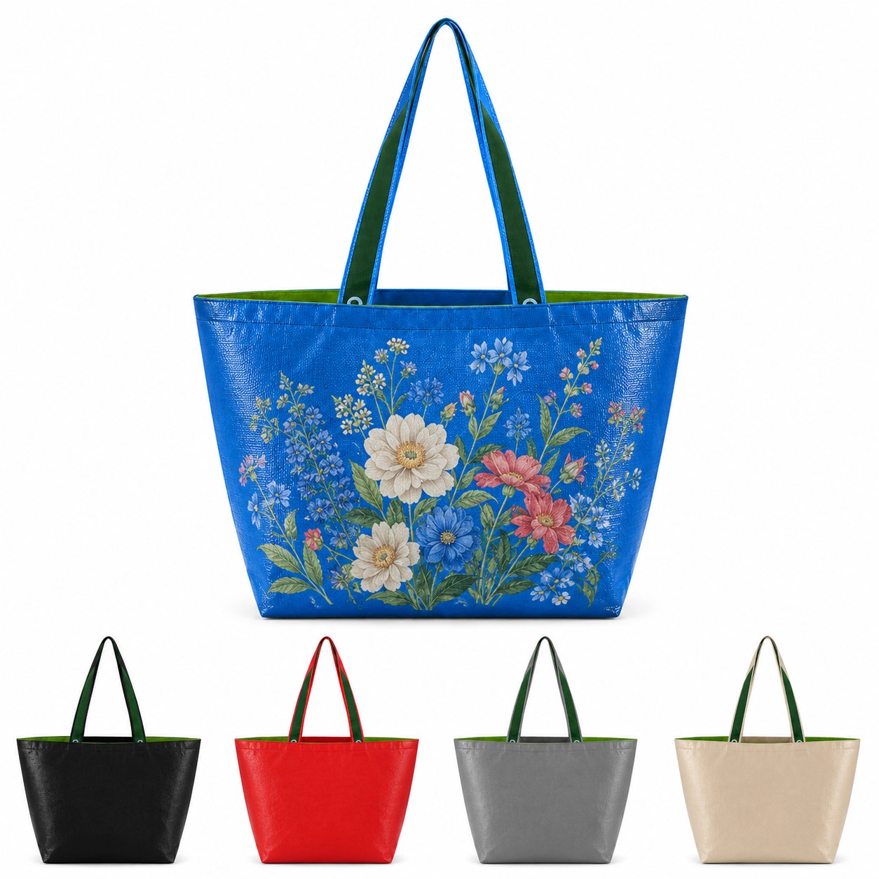 Large Polyester Tote With Optional Zipper
