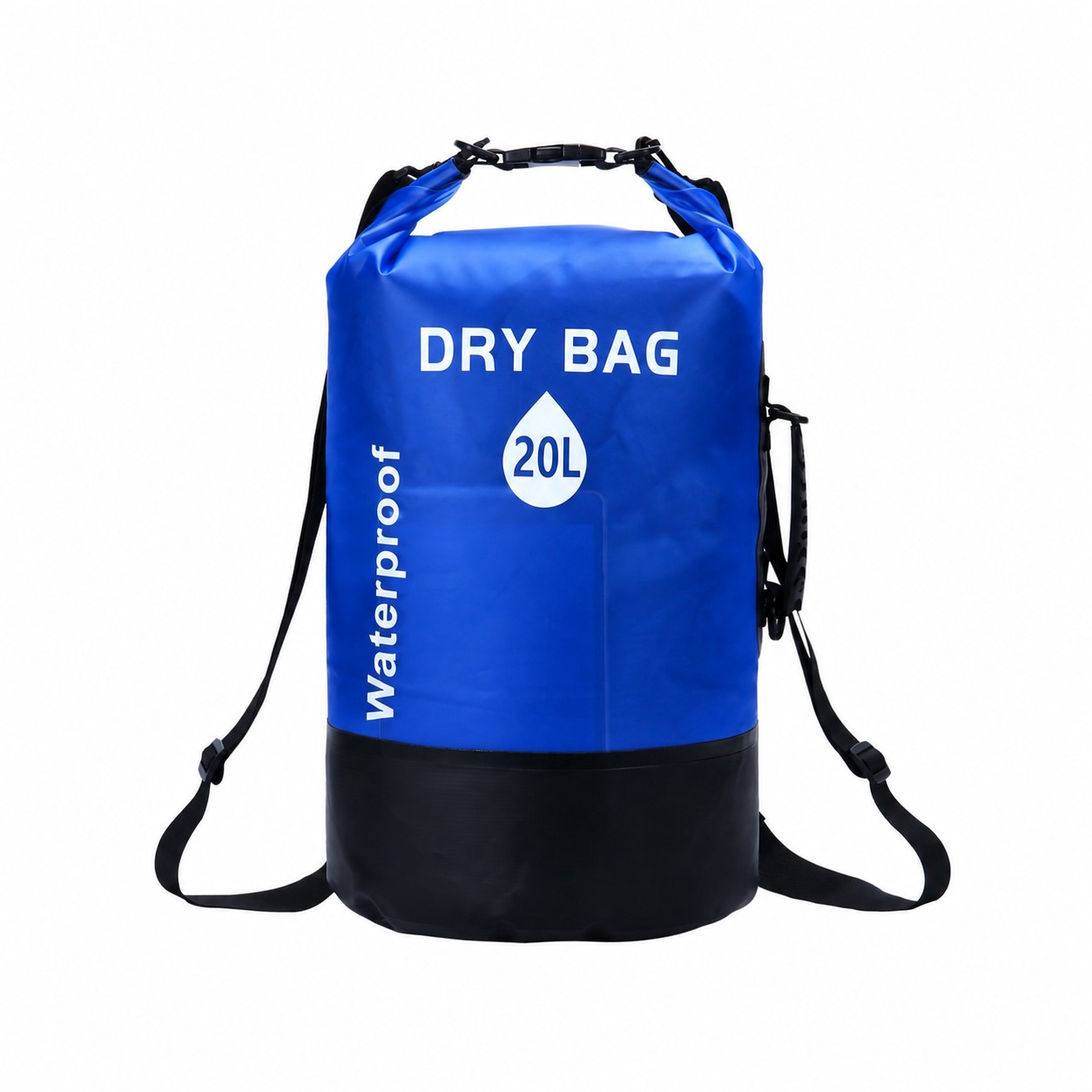Adjustable Strap PVC Carry Bag — Royal Blue