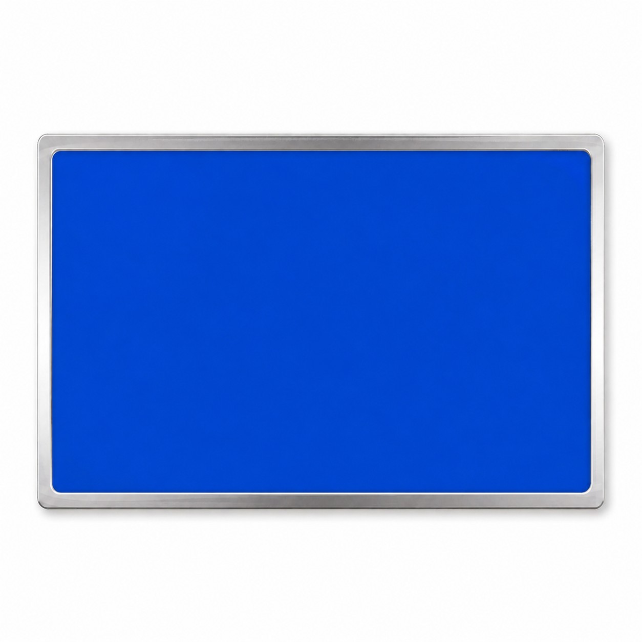 Rectangle Epoxy Dome Lapel Pin — Blue