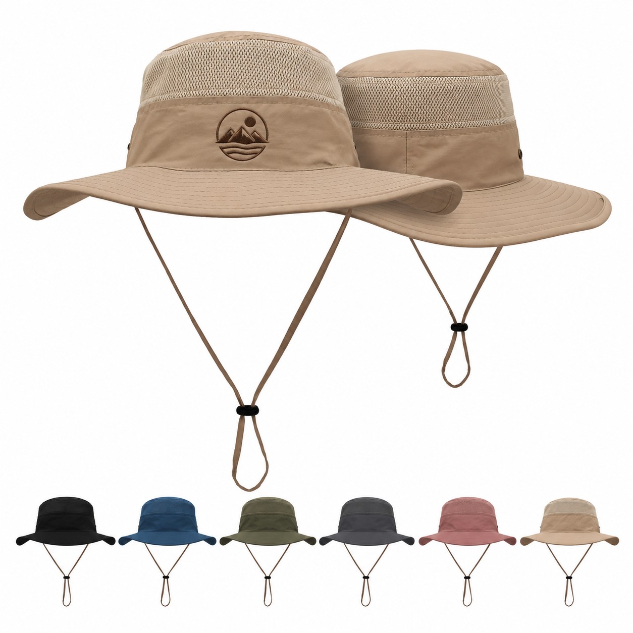 Polyester Wide Brim Safari Hat