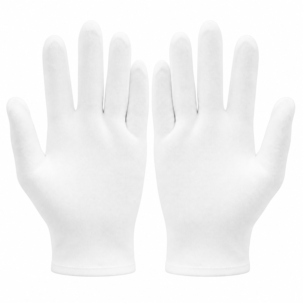 Soft Cotton Work Gloves — White