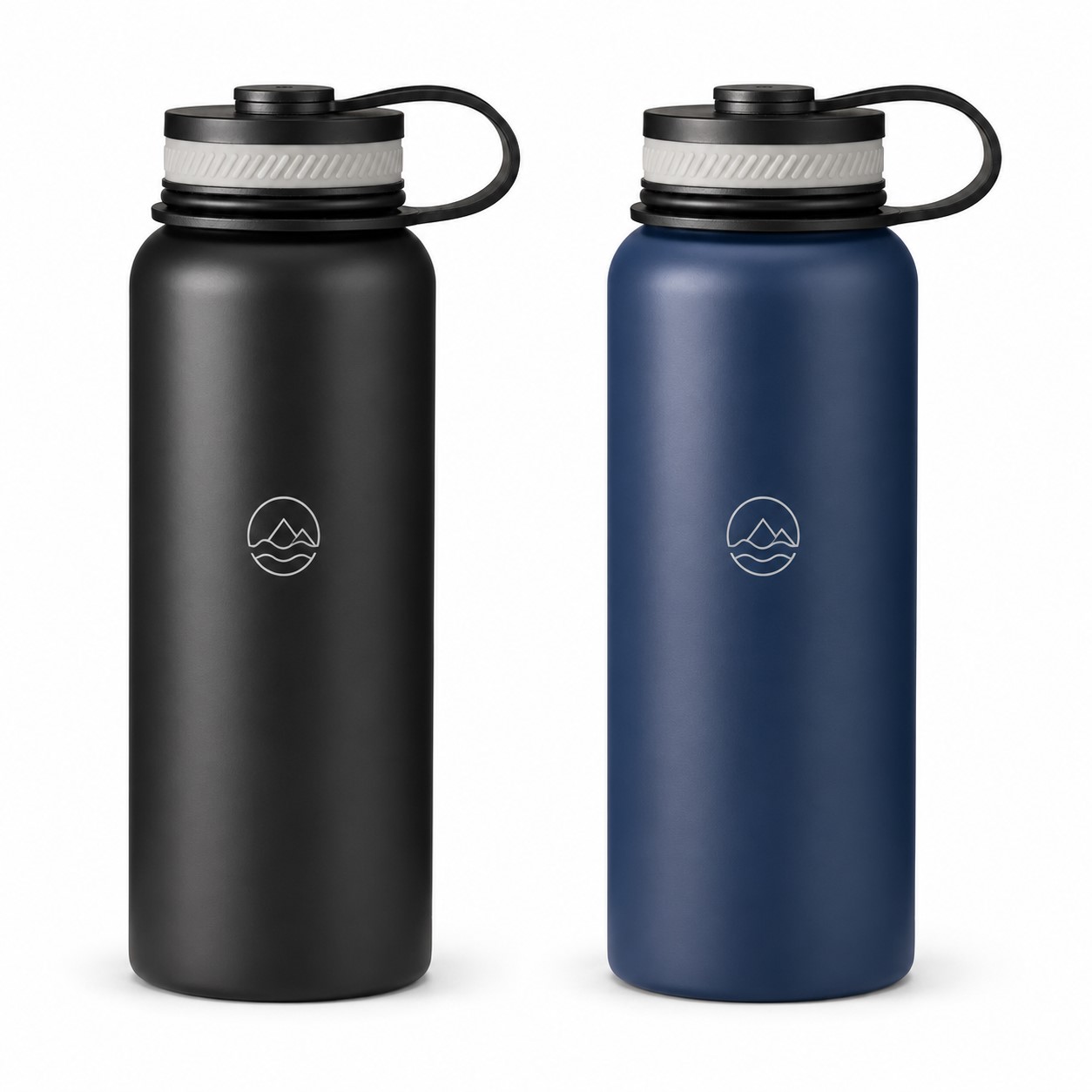 Wide Mouth Insulated Steel Bottle With Carry Loop