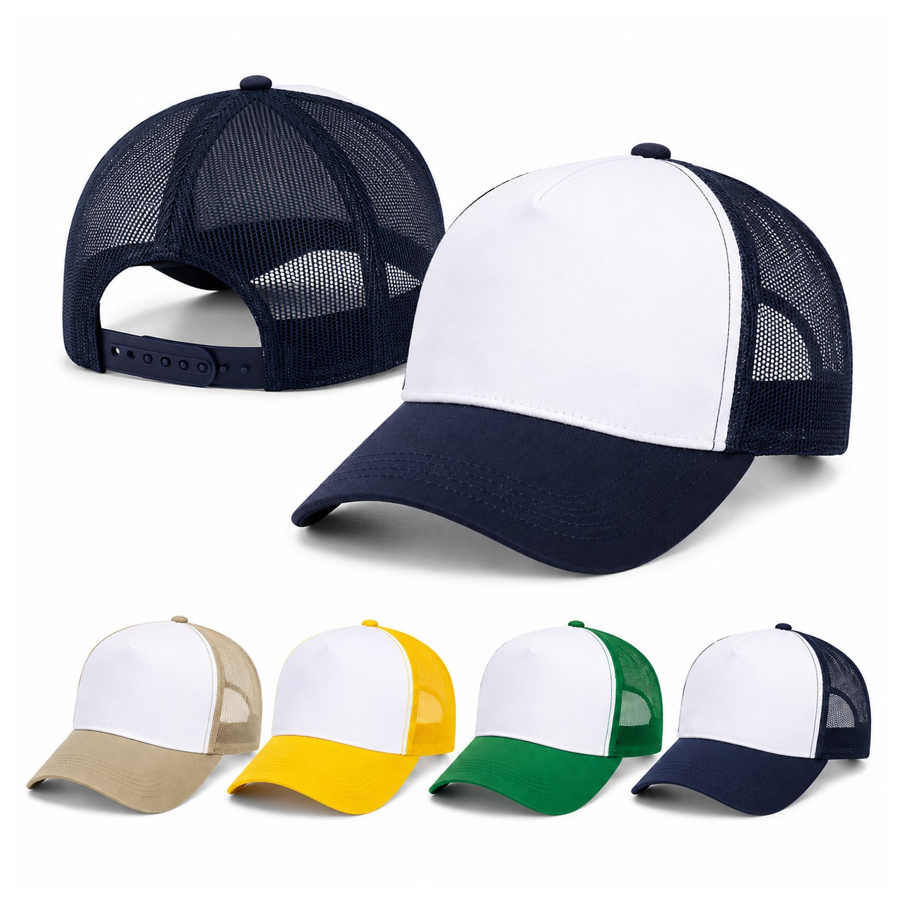 Structured Five Panel Trucker Cap