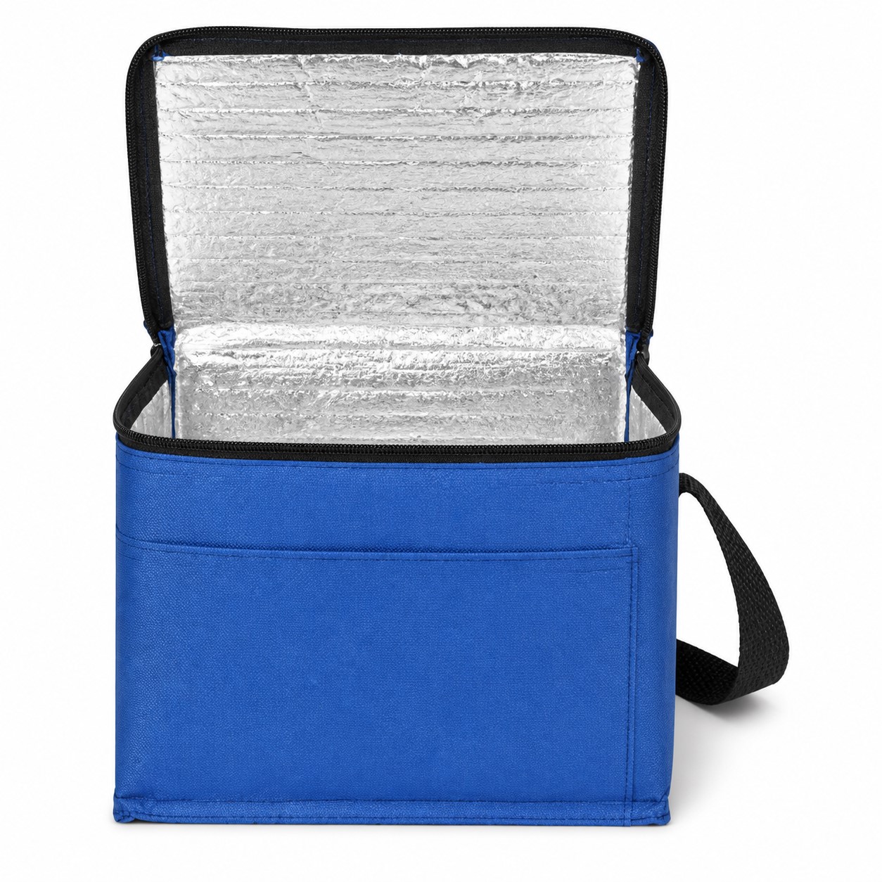 Insulated Polyester Beverage Carrier With Shoulder Strap — view 2
