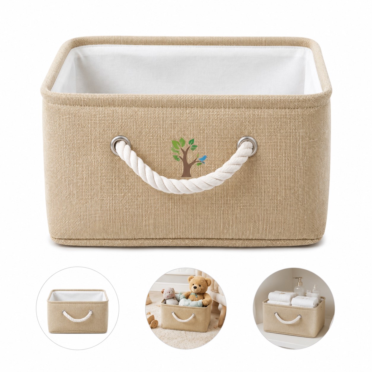 Polypropylene Rope Handle Storage Basket