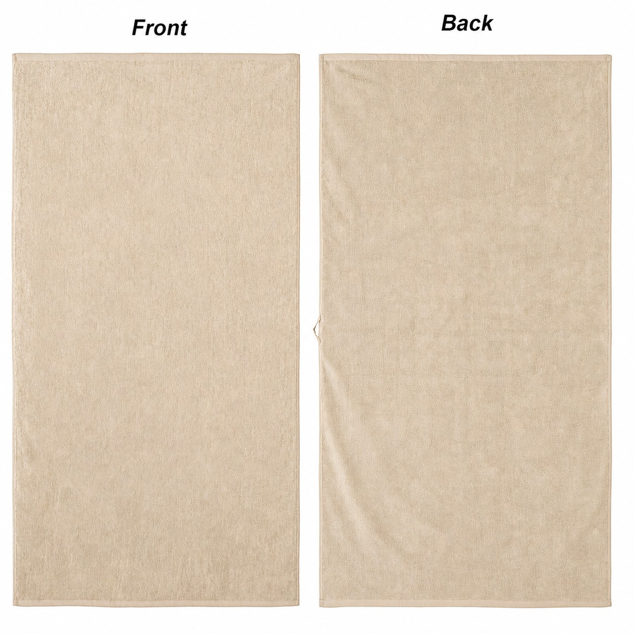 Cotton Jacquard Beach Towel — Beige